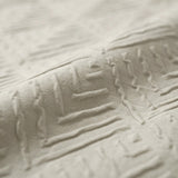Embossed Microfibre Duvet Cover Set Modern Geo 3D | Cream | Single - 140cm (W) x 220cm (L) - The Bedding & Blankets Store