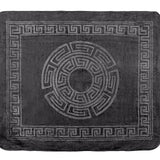 Embossed Microfibre Throw Zeta | Anthracite | Double XL - 200cm (W) x 240cm (L) - The Bedding & Blankets Store