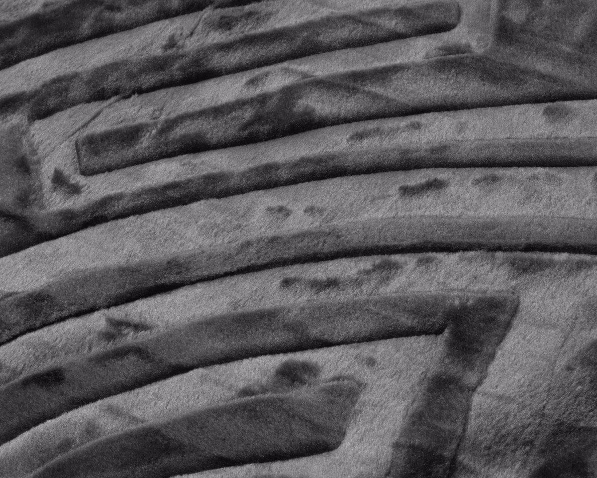 Embossed Microfibre Throw Zeta | Anthracite | Double XL - 200cm (W) x 240cm (L) - The Bedding & Blankets Store