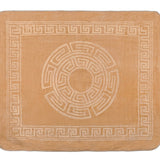 Embossed Microfibre Throw Zeta | Cream | Double XL - 200cm (W) x 240cm (L) - The Bedding & Blankets Store
