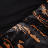 Embossed Snow Tiger Duvet | Black | Large Double (EU) - 200cm (W) x 240cm (L) - The Bedding & Blankets Store