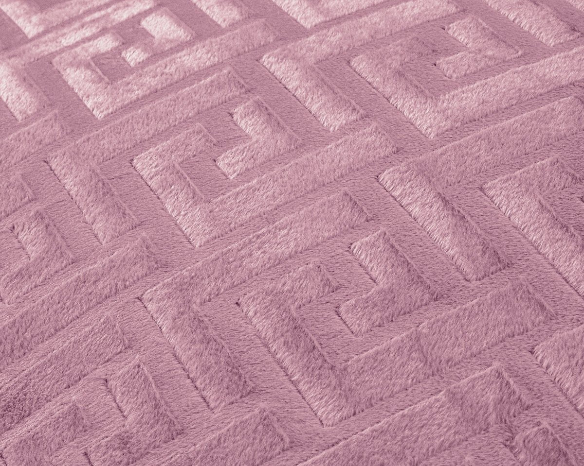 Embossed Velvet Duvet Cover Set Fashion | Pink | Single - 140cm (W) x 220cm (L) - The Bedding & Blankets Store