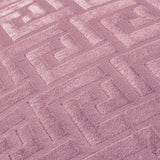 Embossed Velvet Duvet Cover Set Fashion | Pink | Single - 140cm (W) x 220cm (L) - The Bedding & Blankets Store
