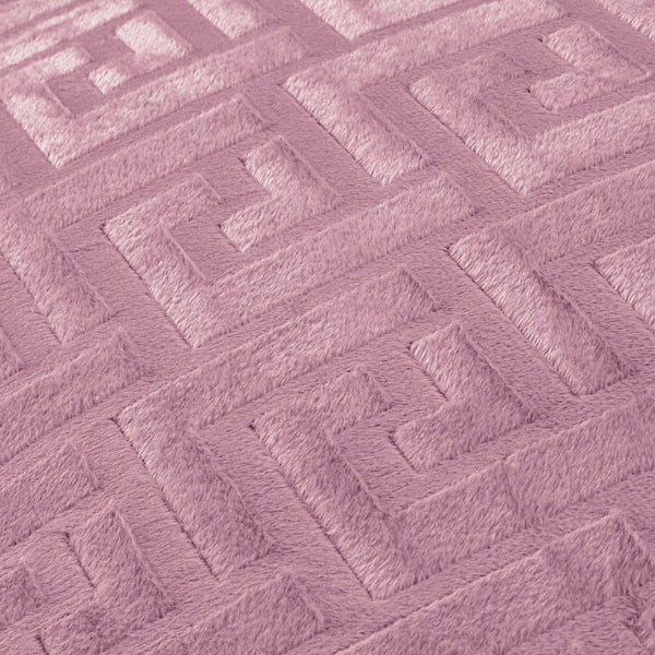Embossed Velvet Duvet Cover Set Fashion | Pink | Single - 140cm (W) x 220cm (L) - The Bedding & Blankets Store