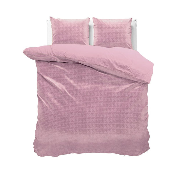 Embossed Velvet Duvet Cover Set Fashion | Pink | Single - 140cm (W) x 220cm (L) - The Bedding & Blankets Store