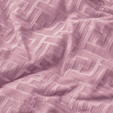 Embossed Velvet Duvet Cover Set Fashion | Pink | Single - 140cm (W) x 220cm (L) - The Bedding & Blankets Store