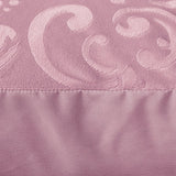 Embossed Velvet Duvet Cover Set Sultan | Pink | Single - 140cm (W) x 220cm (L) - The Bedding & Blankets Store