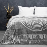 Embossed Zeta Duvet | Grey | Large Double (EU) - 200cm (W) x 240cm (L) - The Bedding & Blankets Store