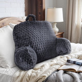 Ergonomic Bedrest Back & Neck Support Pillow | Grey Anthracite | 34cm x 50cm - The Bedding & Blankets Store