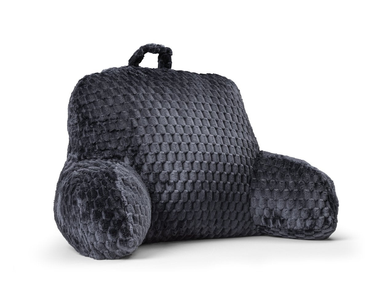 Ergonomic Bedrest Back & Neck Support Pillow | Grey Anthracite | 34cm x 50cm - The Bedding & Blankets Store