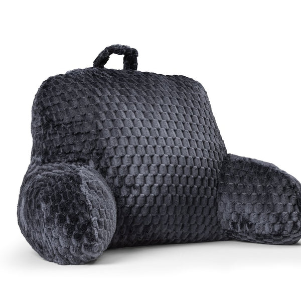Ergonomic Bedrest Back & Neck Support Pillow | Grey Anthracite | 34cm x 50cm - The Bedding & Blankets Store