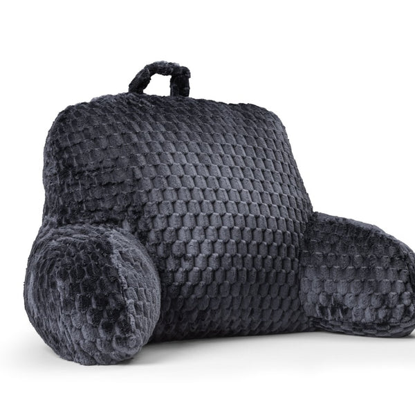 Ergonomic Bedrest Back & Neck Support Pillow | Grey Anthracite | 34cm x 50cm - The Bedding & Blankets Store
