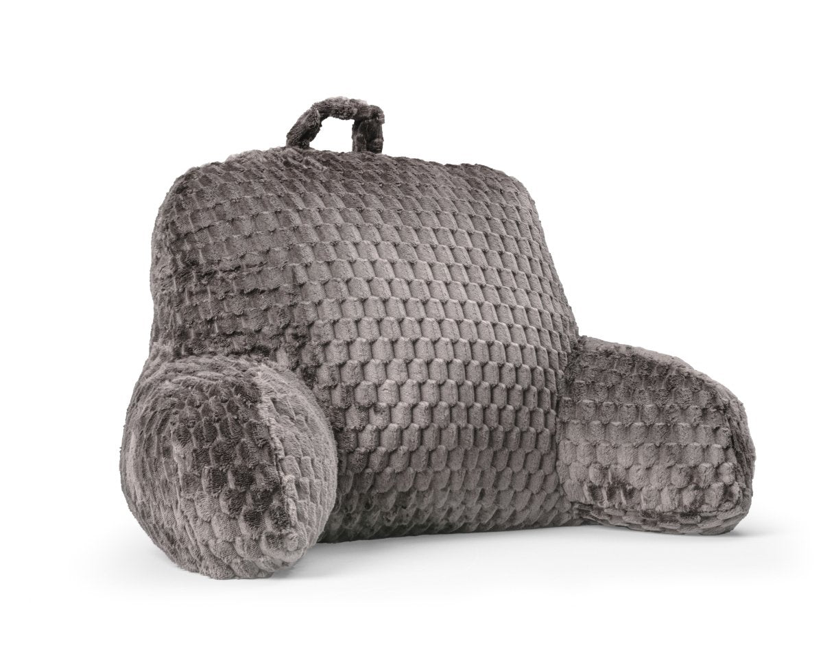 Ergonomic Bedrest Back & Neck Support Pillow | Taupe | 34cm x 50cm - The Bedding & Blankets Store