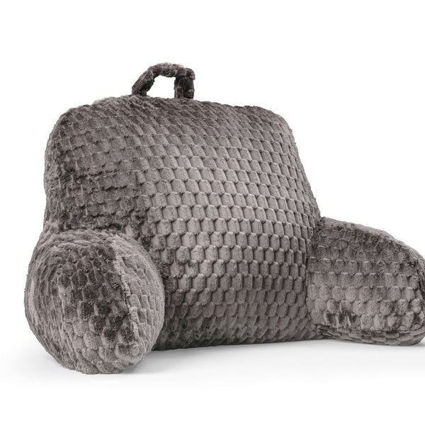 Ergonomic Bedrest Back & Neck Support Pillow | Taupe | 34cm x 50cm - The Bedding & Blankets Store