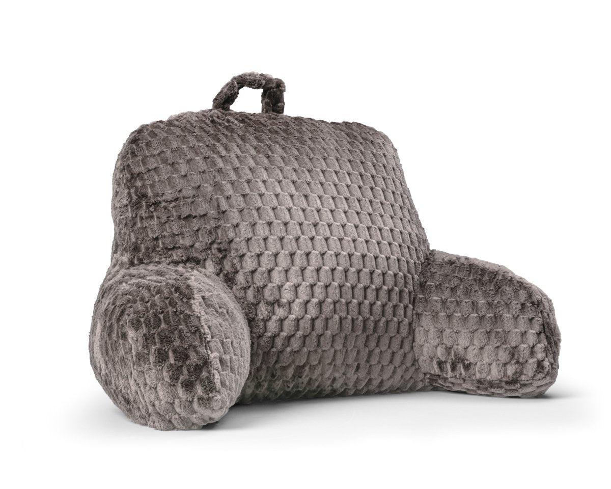 Ergonomic Bedrest Back & Neck Support Pillow | Taupe | 34cm x 50cm - The Bedding & Blankets Store