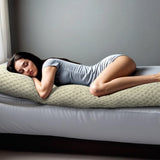 Extra - Long Body Pillow | Cream | 140cm x 20cm - The Bedding & Blankets Store