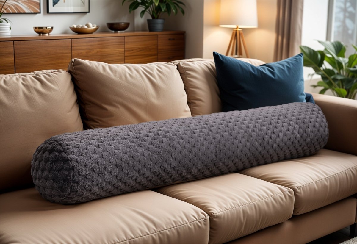 Extra - Long Body Pillow | Grey Anthracite | 140cm x 20cm - The Bedding & Blankets Store