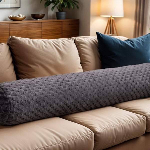 Extra - Long Body Pillow | Grey Anthracite | 140cm x 20cm - The Bedding & Blankets Store