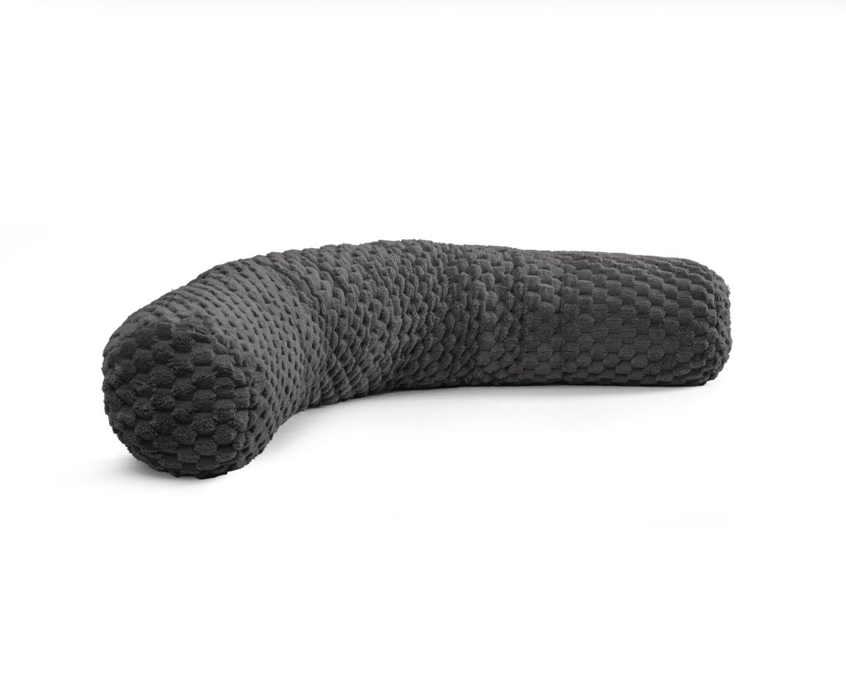 Extra - Long Body Pillow | Grey Anthracite | 140cm x 20cm - The Bedding & Blankets Store