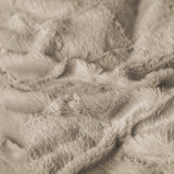 Faux Fur Duvet Cover Set Faux Fur Check | Beige | Single - 140cm (W) x 220cm (L) - The Bedding & Blankets Store