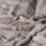 Faux Fur Duvet Cover Set Faux Fur Check | Taupe | Single - 140cm (W) x 220cm (L) - The Bedding & Blankets Store