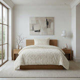 Faux Fur Duvet Cover Set Syon | Cream | King Long - 240cm (W) x 220cm (L) - The Bedding & Blankets Store