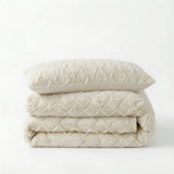 Faux Fur Duvet Cover Set Syon | Cream | King Long - 240cm (W) x 220cm (L) - The Bedding & Blankets Store