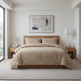 Faux Fur Duvet Cover Set Syon | Taupe | King Long - 240cm (W) x 220cm (L) - The Bedding & Blankets Store