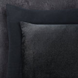 Flannel Fleece Duvet Cover Set Glamour Deco Foil | Black | Single - 140cm (W) x 220cm (L) - The Bedding & Blankets Store