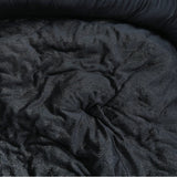 Flannel Fleece Duvet Cover Set Glamour Deco Foil | Black | Single - 140cm (W) x 220cm (L) - The Bedding & Blankets Store