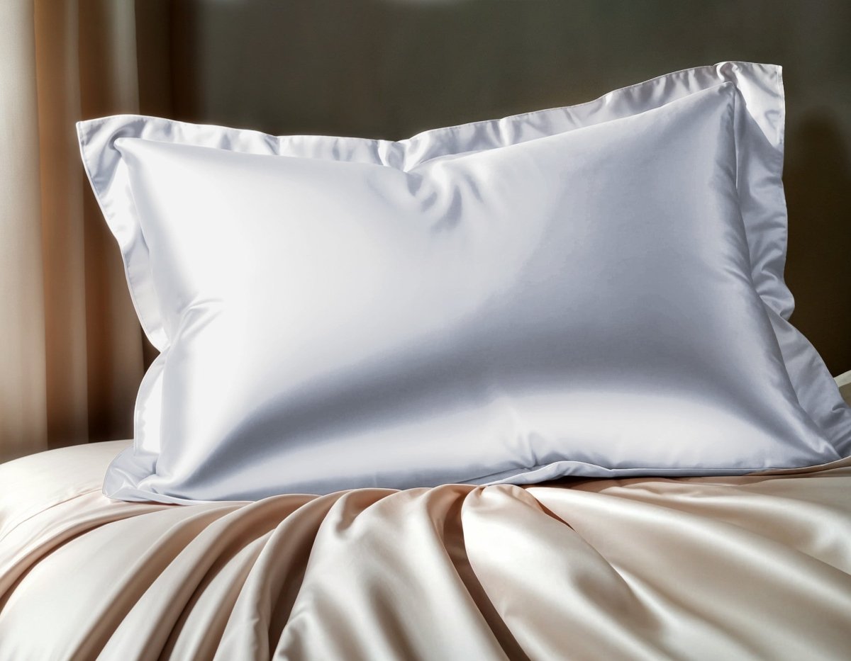 Glossy Pillowcase | White | 60 x 70cm - The Bedding & Blankets Store