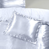 Glossy Pillowcase | White | 60 x 70cm - The Bedding & Blankets Store