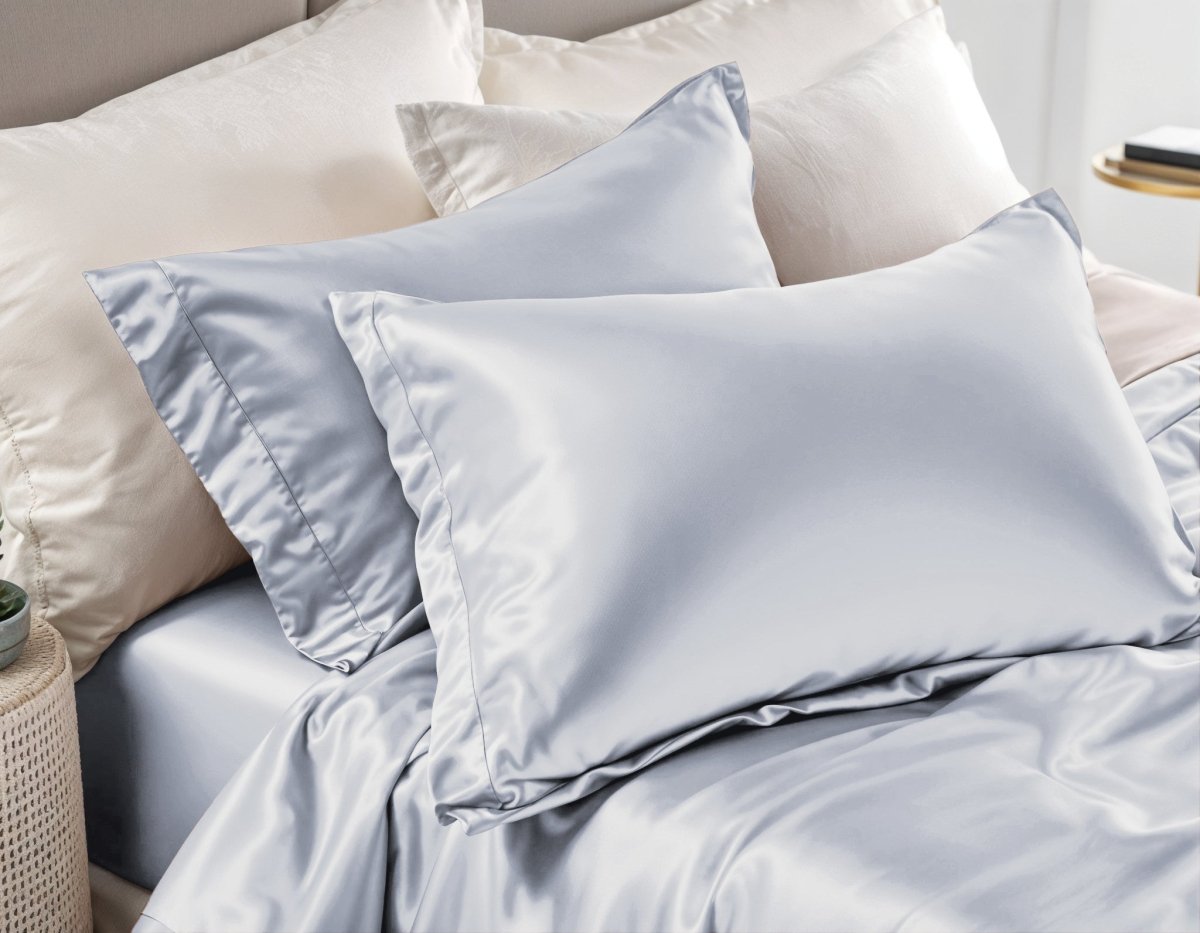 Glossy Pillowcase | White | 60 x 70cm - The Bedding & Blankets Store