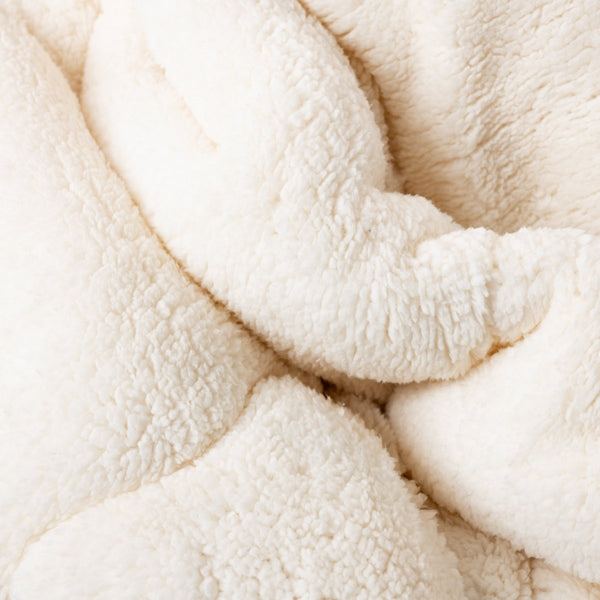 Lazy Teddy Duvet | Cream | Single - 140cm (W) x 200cm (L) - The Bedding & Blankets Store