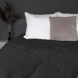 Lazy Teddy Duvet | Grey Anthracite | Single - 140cm (W) x 200cm (L) - The Bedding & Blankets Store