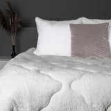 Lazy Teddy Duvet | Grey | Single - 140cm (W) x 200cm (L) - The Bedding & Blankets Store