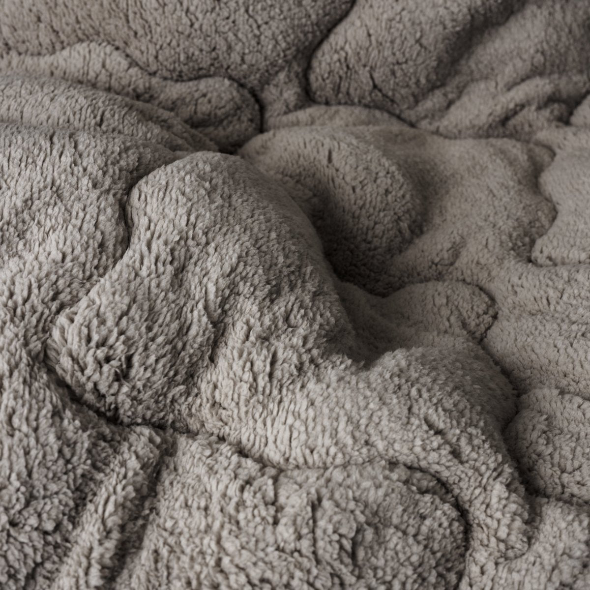 Lazy Teddy Duvet | Taupe | Single - 140cm (W) x 200cm (L) - The Bedding & Blankets Store