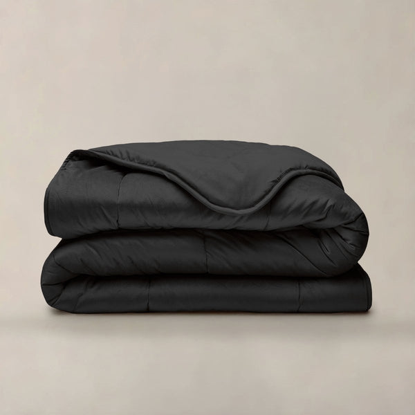 Lazy Velvet Duvet | Black | Single - 140cm (W) x 200cm (L) - The Bedding & Blankets Store