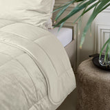 Lazy Velvet Duvet | Cream | Single - 140cm (W) x 200cm (L) - The Bedding & Blankets Store