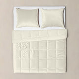 Lazy Velvet Duvet | Cream | Single - 140cm (W) x 200cm (L) - The Bedding & Blankets Store