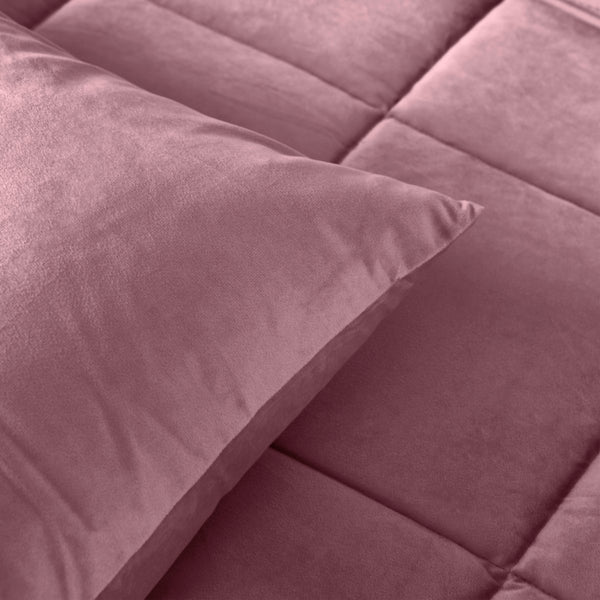 Lazy Velvet Duvet | Vintage Pink | Single - 140cm (W) x 200cm (L) - The Bedding & Blankets Store