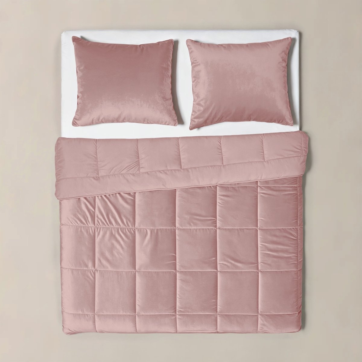 Lazy Velvet Duvet | Vintage Pink | Single - 140cm (W) x 200cm (L) - The Bedding & Blankets Store
