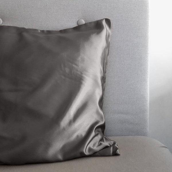 Luxury Satin Microfibre Beauty Skin Care Pillowcase | Anthracite | 60cm x 70cm - The Bedding & Blankets Store