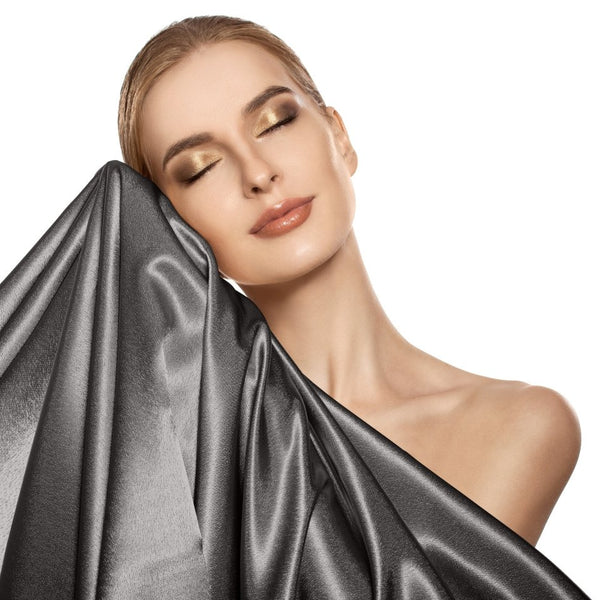 Luxury Satin Microfibre Beauty Skin Care Pillowcase | Anthracite | 60cm x 70cm - The Bedding & Blankets Store