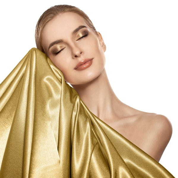 Luxury Satin Microfibre Beauty Skin Care Pillowcase | Gold | 60cm x 70cm - The Bedding & Blankets Store