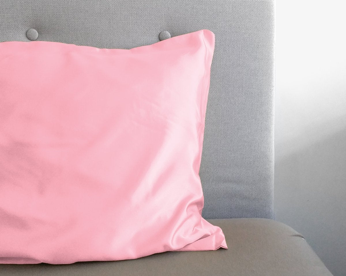 Luxury Satin Microfibre Beauty Skin Care Pillowcase | Pink | 60cm x 70cm - The Bedding & Blankets Store