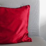 Luxury Satin Microfibre Beauty Skin Care Pillowcase | Red | 60cm x 70cm - The Bedding & Blankets Store