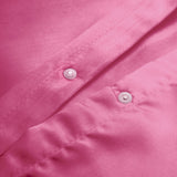 Luxury Satin Microfibre Duvet Cover Set Beauty Skin Care | Bright Pink | Single - 140cm (W) x 220cm (L) - The Bedding & Blankets Store