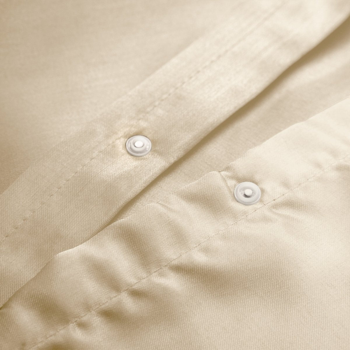 Luxury Satin Microfibre Duvet Cover Set Beauty Skin Care | Cream | Single - 140cm (W) x 220cm (L) - The Bedding & Blankets Store