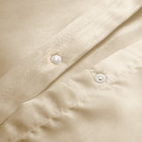 Luxury Satin Microfibre Duvet Cover Set Beauty Skin Care | Cream | Single - 140cm (W) x 220cm (L) - The Bedding & Blankets Store